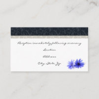 Tarjetas de recepción de damasco floral de la Mari