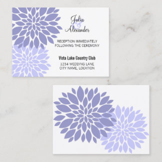 Tarjetas de Recepción de Floral Elegante de Lavand