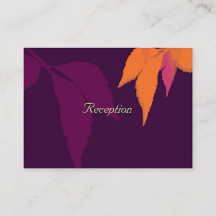 Tarjetas de recepción de otoño de PixDezines/fuent