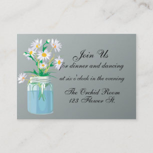 Tarjetas de recepción de Summer Daisies
