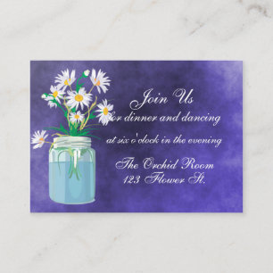 Tarjetas de recepción de Summer Daisies