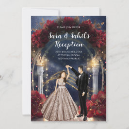 Tarjetas de recepción indias Invitaciones sangeet