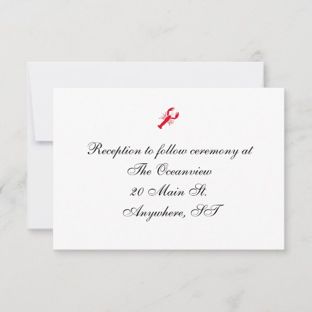 Tarjetas de recepción "Mar profundo" (Anverso)