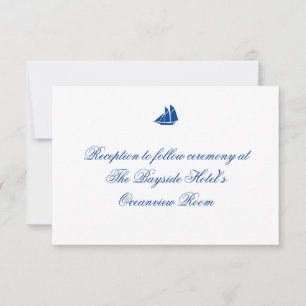 Tarjetas de recepción "On the Sea"