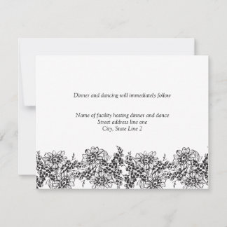 Tarjetas De Recepción Para Invitaciones De Boda