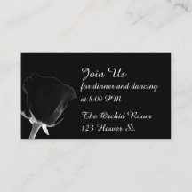 Tarjetas de recepción Rosa Noire