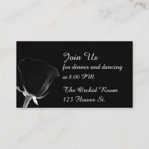 Tarjetas de recepción Rosa Noire