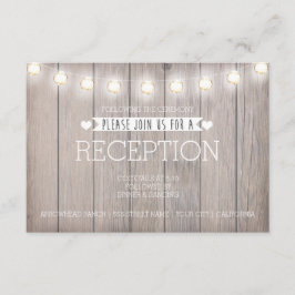 TARJETAS DE RECEPCIÓN RÚSTICAS - TARJETA DE RECEPC