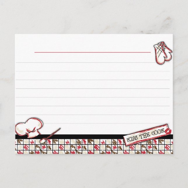 Tarjetas de receta. Besar al Coco (Anverso)