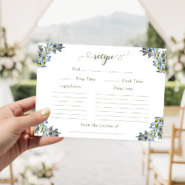 Tarjetas de Receta de Despedida de Soltera con Ram