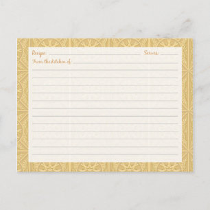 Tarjetas de receta de mosaicos romanos