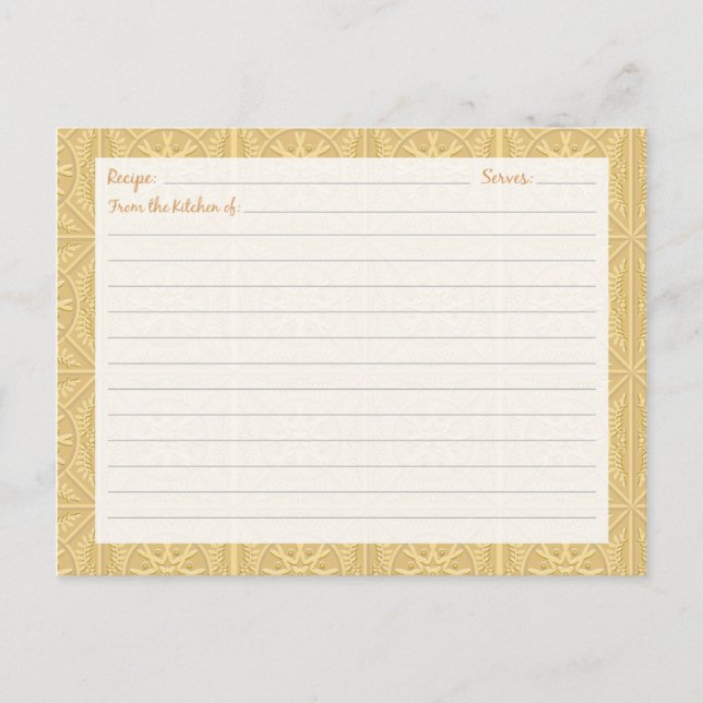 Tarjetas de receta de mosaicos romanos (Anverso)