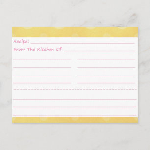 Tarjetas de receta Dotty Blank