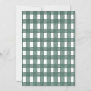 Tarjetas de Receta Green Lace Gingham