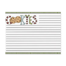 Tarjetas de receta para navidades