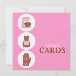 Tarjetas de receta retro