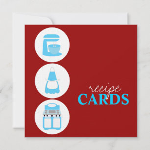 Tarjetas de receta retro