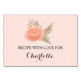 tarjetas de recetaria de ducha de novia florida do