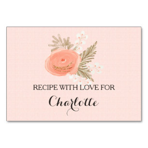 tarjetas de recetaria de ducha de novia florida do
