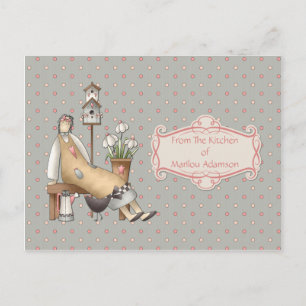 Tarjetas de recetas de cocina de pastoreo