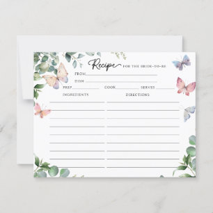 Tarjetas de Recetas de Desayuno de Boda con Maripo