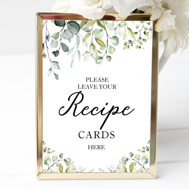 Tarjetas de Recetas de Desayuno de Boda con Señal  (Subido por el creador)