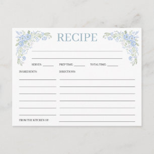 Tarjetas de Recetas de Ducha de Novia Heirloom Hyd
