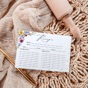 Tarjetas de Recetas de Fiesta de Despedida de Solt