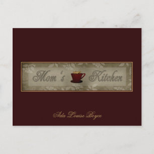 Tarjetas de Recetas de la Cocina de Mamá