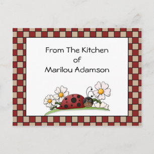 Tarjetas de Recetas de Mariquitas