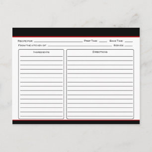 Tarjetas de Recetas de Vacas Black Angus