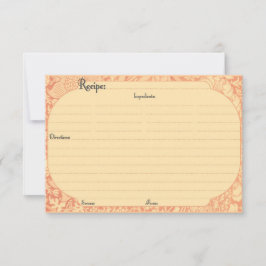 Tarjetas de recetas elegantes