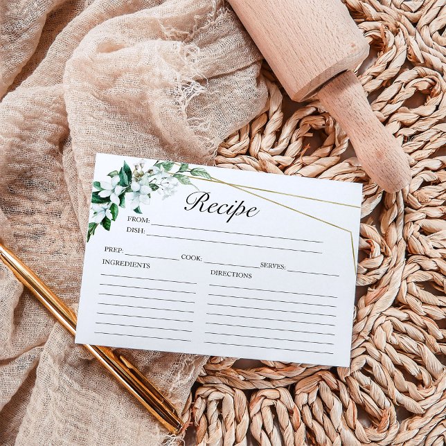 Tarjetas de Recetas para Bridal Shower de Geometrí (Subido por el creador)