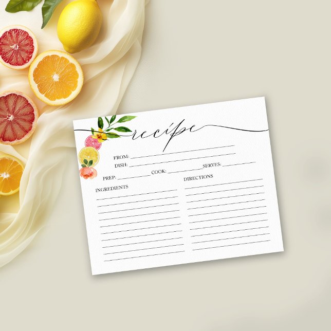 Tarjetas de Recetas para Desayuno Nupcial de Main  (Subido por el creador)