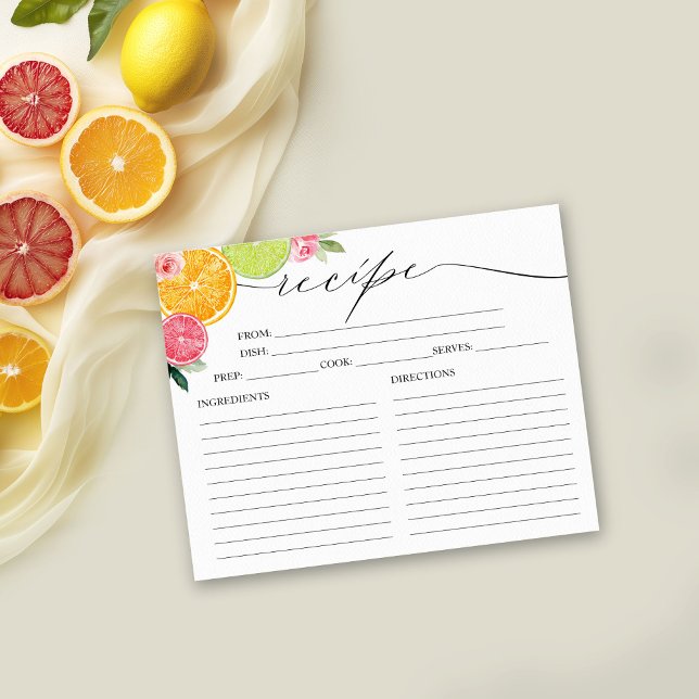 Tarjetas de Recetas para Desayuno Nupcial de Main  (Subido por el creador)