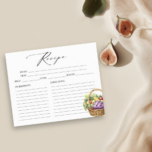 Tarjetas de recetas para despedida de soltera Fres