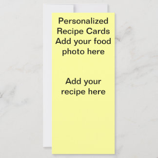 Tarjetas de recetas personalizadas