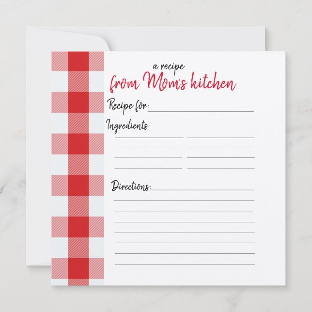 Tarjetas de recetas personalizadas (Anverso)