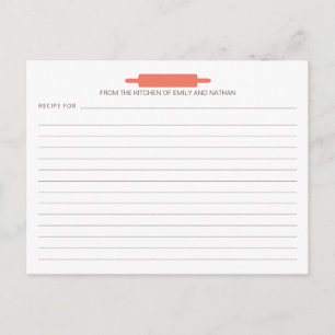 Tarjetas de recetas Rolling Pin