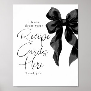 Tarjetas de Recetas Señal de Arco Negro Despedida