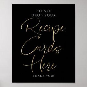 Tarjetas de Recetas Señal de Despedida de Soltera