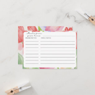 Tarjetas de recetas Tulip