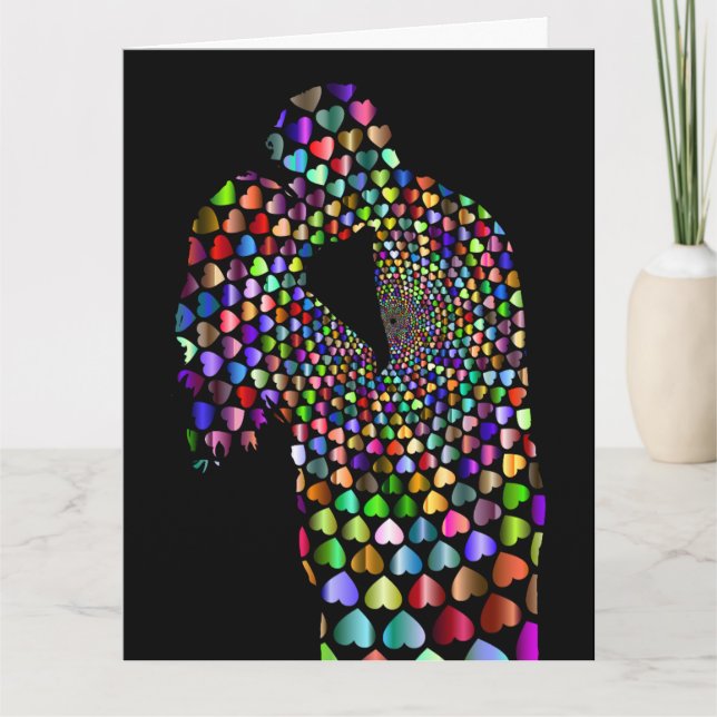 TARJETAS DE RECIBIMIENTO DE BODA KISS ANIVERSARIO (Anverso)