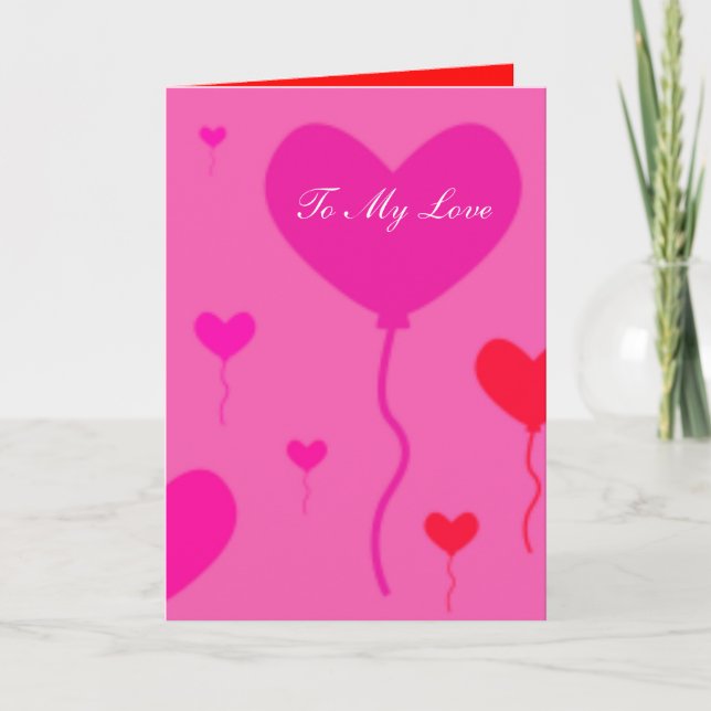 TARJETAS DE RECIBIMIENTO el día de San Valentín -  (Anverso)