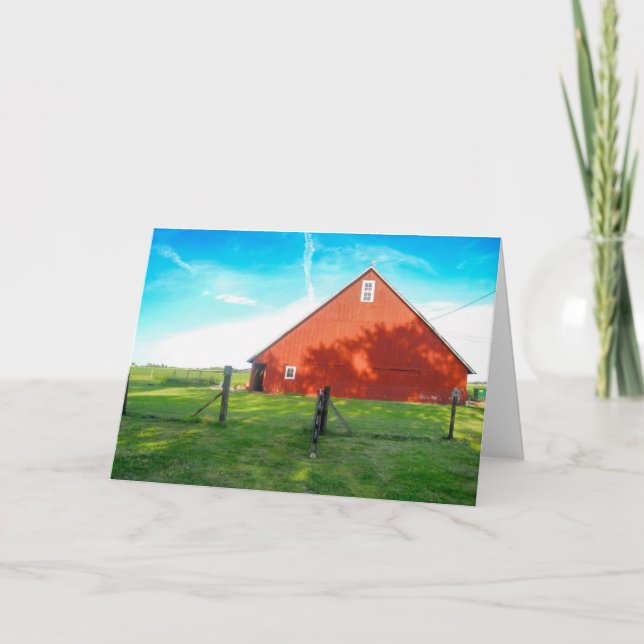 TARJETAS DE RECIBIMIENTO EN BARN ROJO (Anverso)