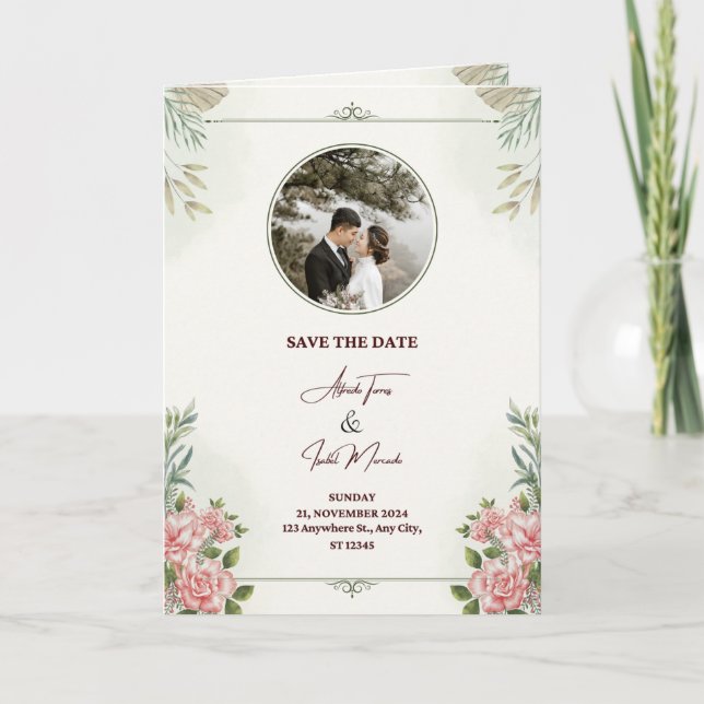 TARJETAS DE RECIBIMIENTO PARA bodas (Anverso)