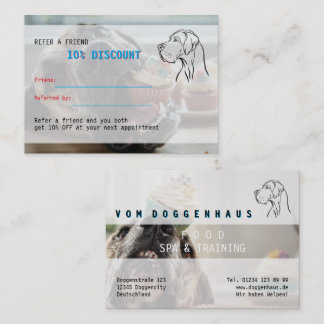 tarjetas de recomendación grandes daneses