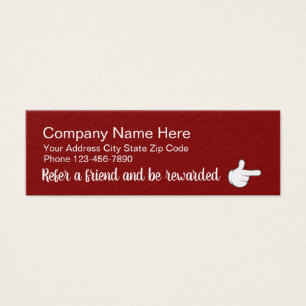 Tarjetas de recompensa de referencia de cliente de