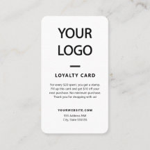 Tarjetas de recompensas de fidelidad para clientes