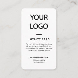 Tarjetas de recompensas de fidelidad para clientes